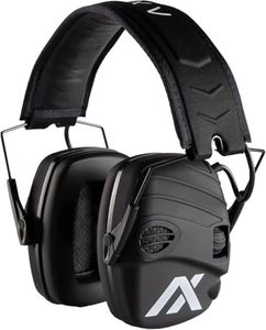 AXIL TRACKR Original Noise Cancelling Ear Muffs – Mowing, Construction, & Shooting Ear Protection – Comfortable Ear Muffs for Noise Reduction – Sweat & Water Resistant Ear Protection for Shooting