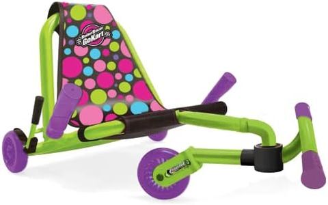 Roller Racer Go Kart, Swing Side-to-Side for Amazing Ride, Powered by Zig-Zag Motion, Rides on Any Hard Surface (Indoors and Outdoors), Polka Dot, (92317)