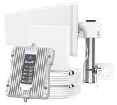 SolidRF Cell Phone Booster for House Office, Cell Booster Boosts 5G 4G LTE Data, Signal Booster Coverage Up to 5, 000 sq ft for Band 12/13/17/5/2/25/4, ISED Approved