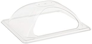 Winco C-DPF2 Dome Cover with Side Cut, Half Size, Polycarbonate