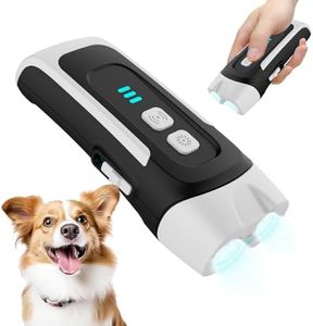 LEMENG Dispositif anti-aboiement et silencieux pour chien voisin à 3 niveaux, dispositif anti-aboiement, dispositifs d'arrêt d'écorce à ultrasons, contrôle des aboiements de chien, dissuasif extérieur