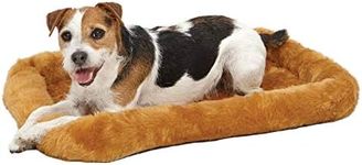 24L-Inch Cinnamon Dog Bed or Cat Bed w/Comfortable Bolster | Ideal for Small Dog Breeds & Fits a 24-Inch Dog Crate | Easy Maintenance Machine Wash & Dry