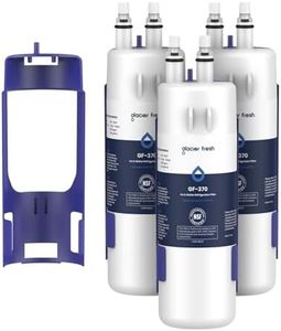 GLACIER FRESH Refrigerator Water Filter Compatible with W10295370A, EDR1RXD1, WHR1RXD1, KAD1RXD1, Filter 1, W10295370, P4RFWB, P8RFWB2L, 46-9930, 46-9081 Refrigerator Water Filter 3 Pack