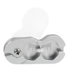 Pill Cutter for Small Pill, 1/2, 1/4, 1/8 Cutting, Metal Pill Cutter with Laser Scale& Transprent Lid, Silver