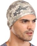 Cooling Skull Cap for Men - Hard Hat Liner, Cycling Skull Cap, Head Caps for Men, Skull Cap Helmet Liner for Motorcycle Desert Camo