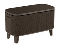 Keter Refrigerator & Side Table, Brown