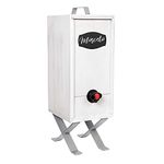 Wine Nook Wooden Wine Cocktail Box Dispenser, Decorative, Naturally Insulated, Fillable Ice Pack Beverage Bag, chalk included (White) 3 Liters