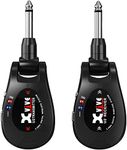 Xvive U2 Guitar Wireless System 2.4GHz Wireless Guitar Transmitter and Receiver for Active Pickup Guitar,Amp,Bass,Volin (Black)