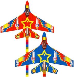 TOY Life 2 Pack Plane Kites for Kids Ages 4-8 Boys, Beach Kite for Kids Ages 8-12, Kites for Adults Easy to Fly,Easy to Fly,Outdoor Toy Game Activities