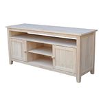 International Concepts TV Stand with 2 Doors, 1 Shelf and 2 Cabinets