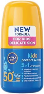 NIVEA Sun Kids SPF 50+ Roll-On Sunscreen, 50ml – Gentle Sun Protection
