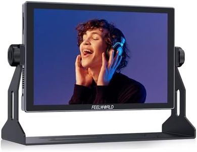 FEELWORLD S10 10.1 inch 12G-SDI 1200nit Aluminium Camera Field DSLR Monitor Touchscreen Waveform HDR 3D LUT Out for Cinematic Filmmaker Photographer