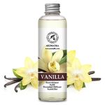 Vanilla Diffuser Refill w/Natural Essential Vanilla Oil 200ml - Intensive - Fresh & Long Lasting Fragrance - Reed Diffuser Oil - Best for Aromatherapy - SPA - Home - Office - Fitness Club