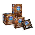 Skins Chocolate Flavoured Condoms Multipack - Ultra Thin Flavoured Condoms for Oral and Intercourse, Premium Condom Pack of 24