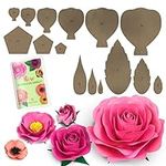 Paper Flower Template Kit Rose and 