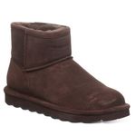 BEARPAW Women's Alyssa Multiple Colors | Women's Ankle Boot | Women's Slip On Boot | Comfortable Winter Boot, Walnut, 9.5