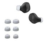 kwmobile 6x Replacement Ear Tips Compatible with Jabra Elite 75t /65t / Active - Silicone Tips for Earphones - White