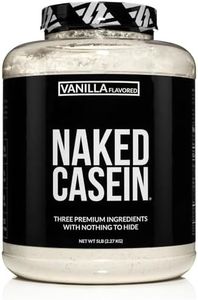 Naked Casein - Vanilla Micellar Casein Protein - 5 Pound Bulk, GMO-Free, Gluten-Free, Soy-Free, Preservative-Free - Stimulate Muscle Growth - Enhance Recovery - 61 Servings