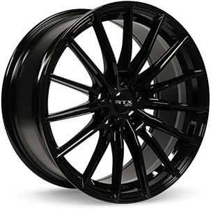 RTX R-Spec FF15 Alloy Wheel Rim Gloss Black Size 18x8 Inch, Bolt Pattern 5x114.3,Offset 40, Center Bore 73.1 Center Caps Included, Lug Nuts NOT included (priced individually)
