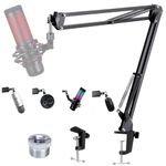 YOUSHARES Boom Arm Universal Mic Arm for Blue Yeti, Snowball, HyperX QuadCast, Shure SM7B, MV7, Ffine AM8, K688, Rode, AT2020, Microphone Arm Mic Stand Desk for Most USB Procast Gaming Microphone