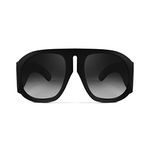 FEISEDY Retro Trendy Avaitor Sunglasses for Women Men Oversized Vintage 70s 80s Sunglasses Flat Top Shield Shades B2745