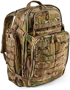 5.11 Tactical Backpack – Rush 72 2.0 – Military Molle Pack, CCW and Laptop Compartment, 55 Liter, Large, Style 56566 – Multicam