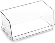 BINO | Stackable Plastic Storage Bins, Large | THE MYRIAD COLLECTION | Multipurpose Bins | Pantry Organizers And Storage | Home Organization Containers | Clear Plastic Fridge Bin | Freezer Organizer