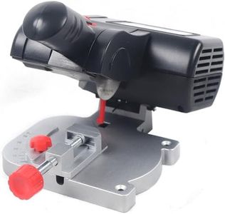 Mini Miter Cut-off Chop Saw for Metal Cutting, Arrow Shafts, Wood Crafts Small Electric Table Saw Tool Max 45° Adjustable Adjustable Miter Saw Max Speed 6000rpm
