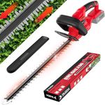 TAIRDA Hedge Trimmer for Milwaukee M18 18v Battery (NO Battery), Cordless Electric Hedge Trimmer with 1600RPM Brushless Motor, 22'' Dual-Action Blade with 3/5'' Cutting Capacity (Bare Tool)