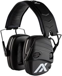 AXIL TRACKR Noise Cancelling Ear Muffs – Mowing, Construction, & Shooting Ear Protection – Comfortable Ear Muffs for Noise Reduction – Sweat & Water Resistant Ear Protection for Shooting