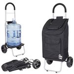 Trolley Dolly, Black Shopping Grocery Foldable Cart