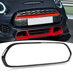 Qiilu Front Grille Grill Frame Surround 51137449207 Gloss Black Replacement for Mini F55 F56 F57 One Cooper S JCW 2014+