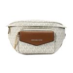 Michael Kors Women Maisie Large 2 In 1 Waistpack Fanny Pack Belt Bag (Vanilla), L