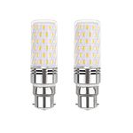 Akynite B22 LED Corn Light Bulb 12W Warm White 3000K 1450LM, AC 230V, Bright Bayonet Fitting Corn LED Equivalent B22 100W Halogen, BC LED Ceiling Light Bulb, Not Dimmable, 2PCS