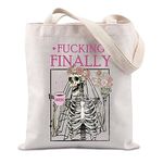 F*cking Finally Bride Tote Bag Bride To Be Girls Trip Gift Bachelorette Engagement Party Handbag Gift (FUCKING FINALLY CA)