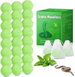 24PACK Snake Repellent for Yard, Powerful Snake Away Repellent Balls for Indoor Outdoors Camping Pet Safe, Repel to Snakes Rats, Natural Plant Formula Pest Insect Control