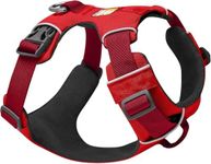 RUFFWEAR Front Range Harness, L/XL, Red Summac - Dog Harness, Reflective, Padded, Adjustable, No Pull, 2 Lead Attachments & V Ring