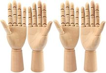 Wooden Hand Model, 4 PCS, 10 Inches