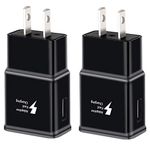 Adaptive Fast Charging Block USB Wall Charger, Swadaws 2-Pack Travel Quick Charger Adapter Compatible with Samsung Galaxy S22/S21/S20/Ultra/Note 20/10/S10 S10e S9 S8 S7 S6 Edge Plus Active, Note 5/8/9