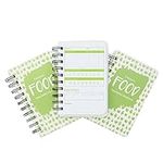 3-Pack Calorie Counter Book for Weight Loss, 90-Day Food Meal Pocket-Size Tracker Journal Notebook for Men and Women Nutrition Meal Tracker and Recording (5 x 3.5 Inches)