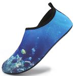 SYKT Water Shoes Barefoot Quick-Dry Aqua Yoga Socks Slip-on Men Women Kids