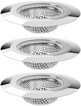 MR.SIGA Bathtub Sink Strainer, Stainless Steel Shower Bathtub Drain Hair Catcher, Bathroom Sink Drain Strainer, 3 Pack