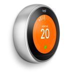 Google Nest Learning Thermostat 3rd Generation, Stainless Steel - Smart Thermostat - A Brighter Way To Save Energy