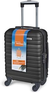 KINSTON Valise Cabine pour EasyJet 4 Roues Détachables Taille LowCost - Bagage à Main Léger et Durable, Roues Pivotantes Amovibles Démontable - Noir