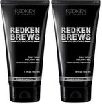Redken Brews Holding Gel, Medium Hold & Shine, Weightless Formula Seals Moisture, Flake-Free, For All Hair Types, Great for Curly, 150 ML (Pack of 2)