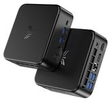 NiPoGi E3B Mini PC AMD Ryzen 5 7430U(up to 4.3GHz 6C/12T) Mini Computer 16GB DDR4 512GB M.2 SSD Mini PC Windows 11 Pro 4K Triple Display/WiFi 6/BT5.2/USB3.2 Mini Desktop Computer for Office/Business