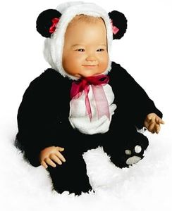 Paradise Galleries 20 Inch Asian Realistic Reborn Baby Girl Doll in Panda Bear Outfit with Removable Hoodie Giftable for All Ages– Su-Lin