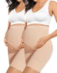 Peauty Womens Maternity Dress Underwear Soft And Seamless Maternity Shapewear Pregnancy Undergar Ts Double Nude M