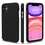 CellEver Heavy-Duty Case for iPhone 11 - Dual Layer, Military Grade Protection, Elevated Screen & Camera Protection, Slim, Shockproof Non-Slip Phone Cover, Black