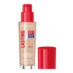 Rimmel London Lasting 25 Hour Medium Coverage Serum Foundation Lotion For All Skins-True Ivory, 30 Ml Natural Finish